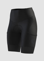 Women's Cargo Shorts - Black on Black