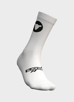Essentials Crew Socks - White - Black Logo
